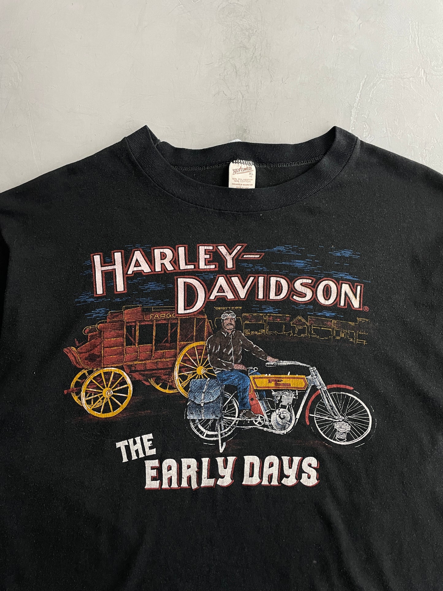 80's Harley Davidson 'The Early Days' Tee [XL]