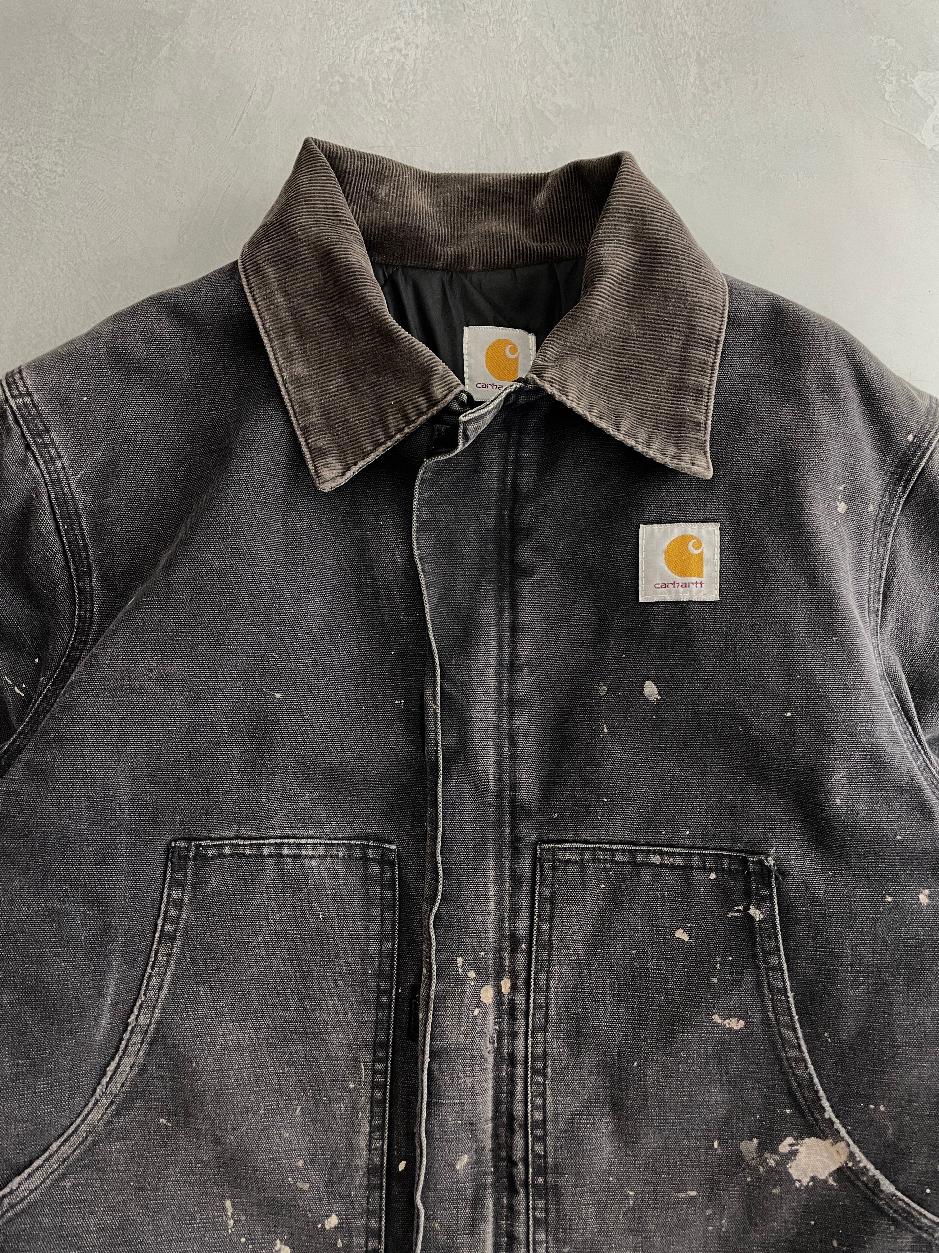 Vintage 80s Thrashed Carhartt Detroit selling Jacket