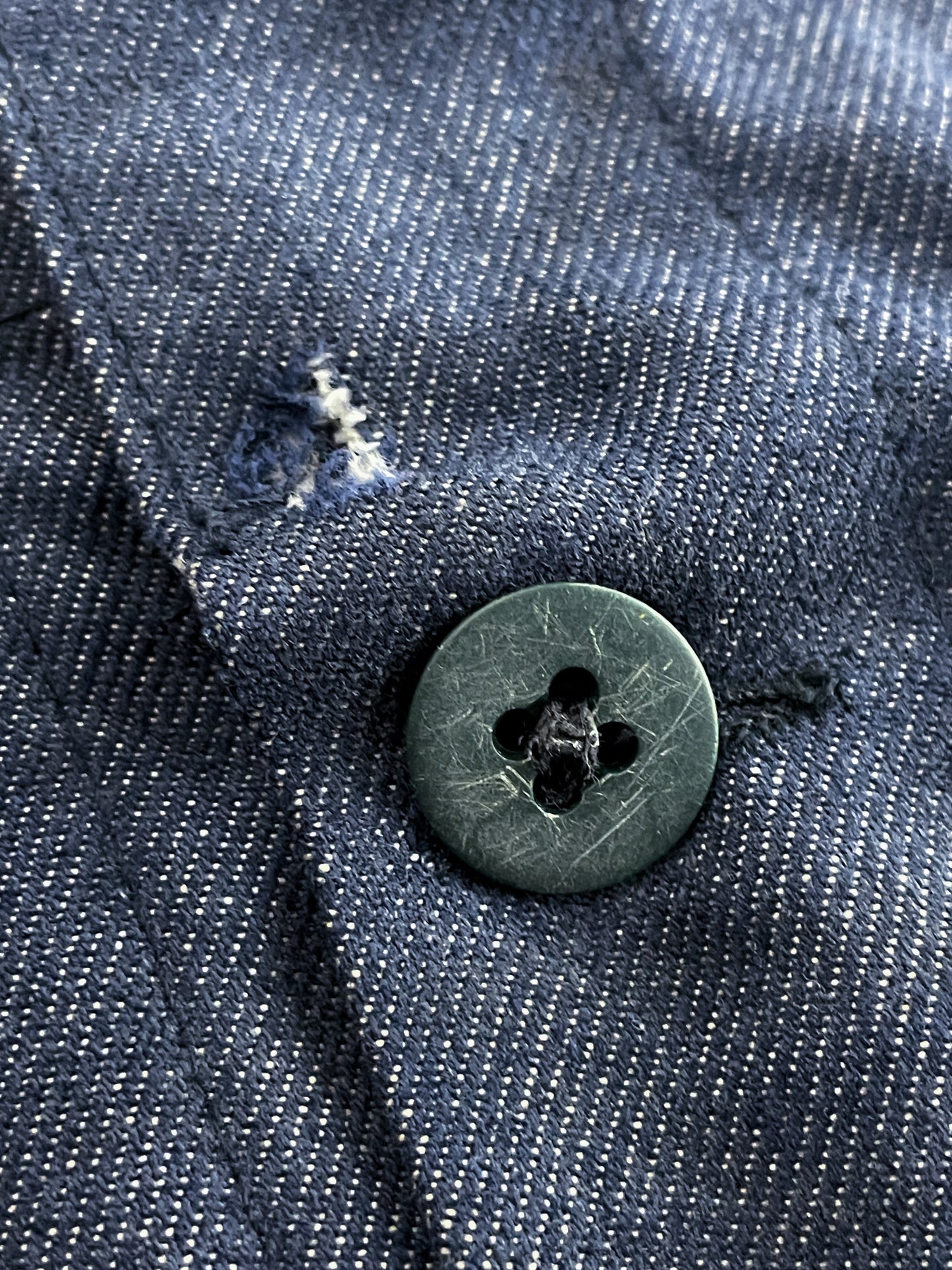 French Denim Workwear Jacket [L]