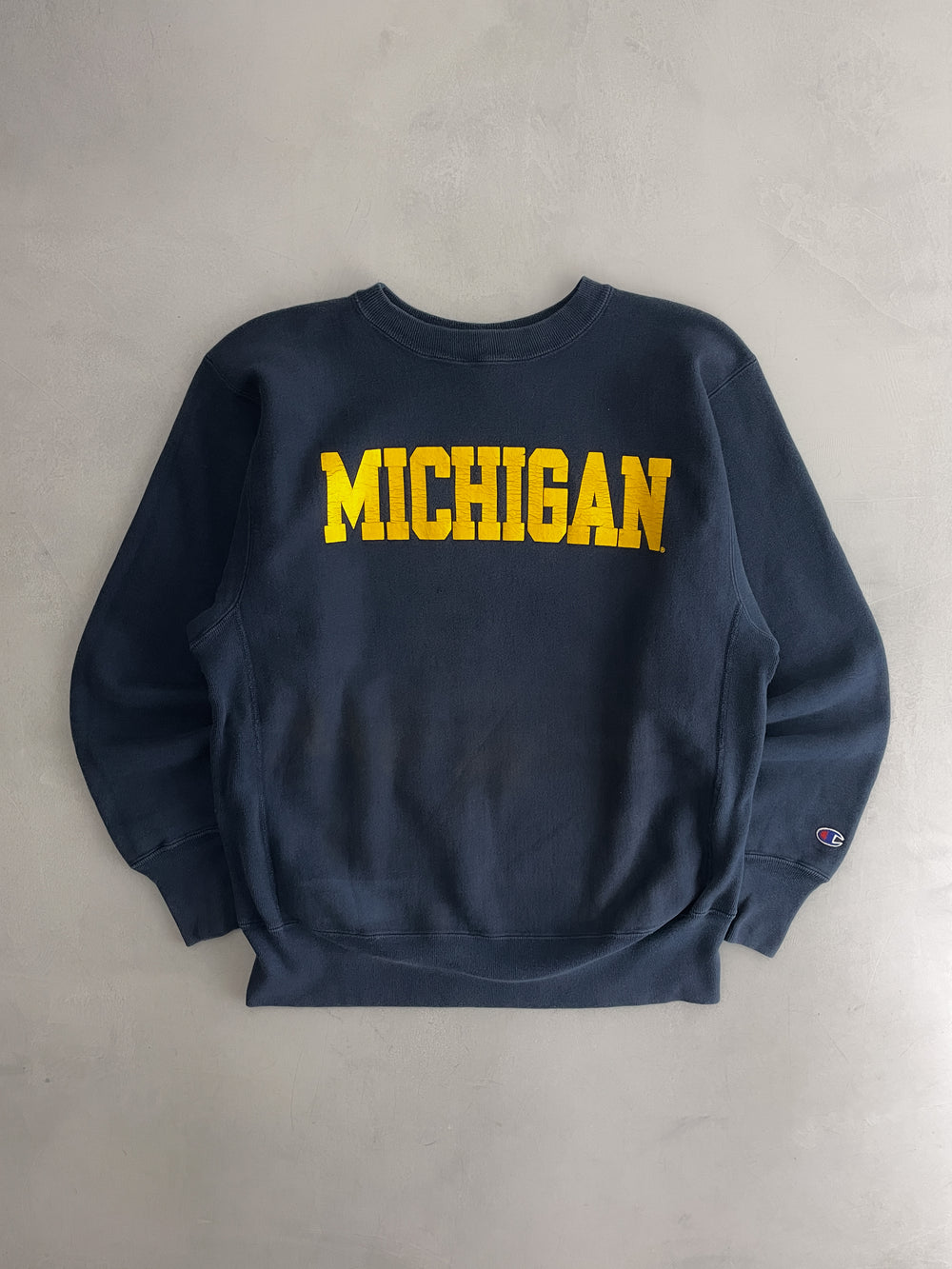 1990's Champion Reverse Weave 'MICHIGAN' Sweatshirt [L]