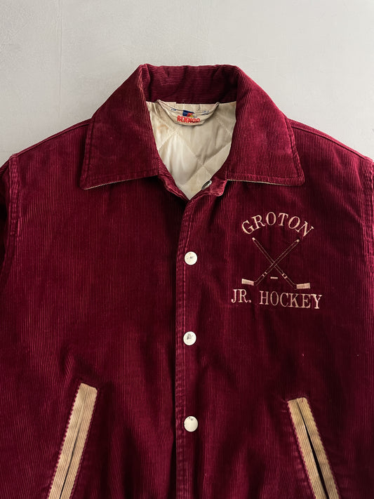 Groton Jr. Hockey Cord Varsity Jacket [S]