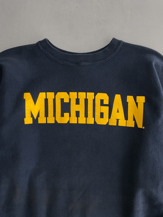 1990's Champion Reverse Weave 'MICHIGAN' Sweatshirt [L]