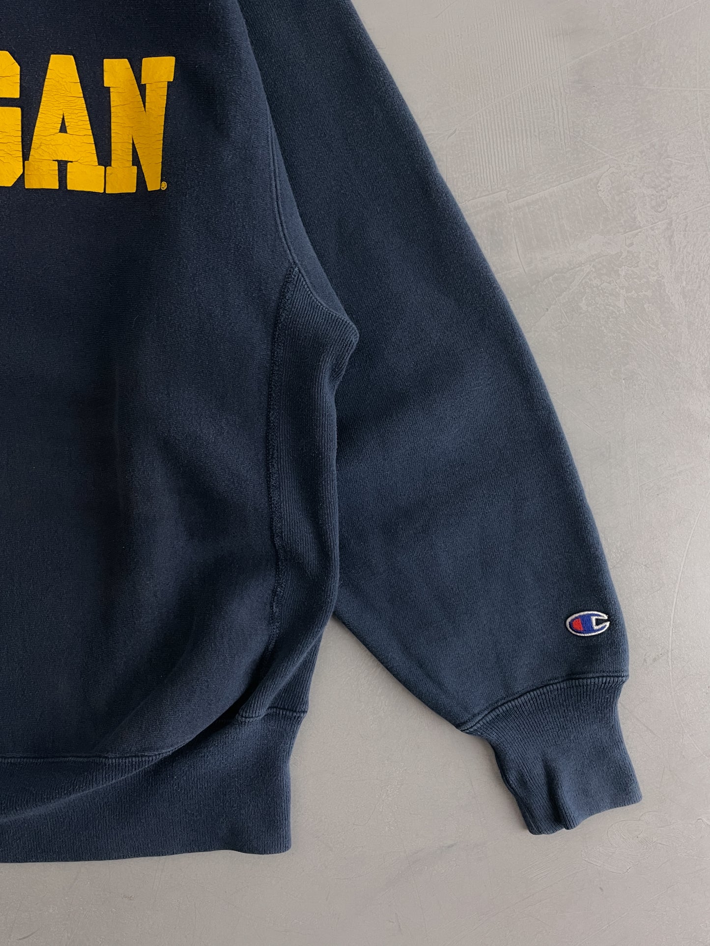 1990's Champion Reverse Weave 'MICHIGAN' Sweatshirt [L]