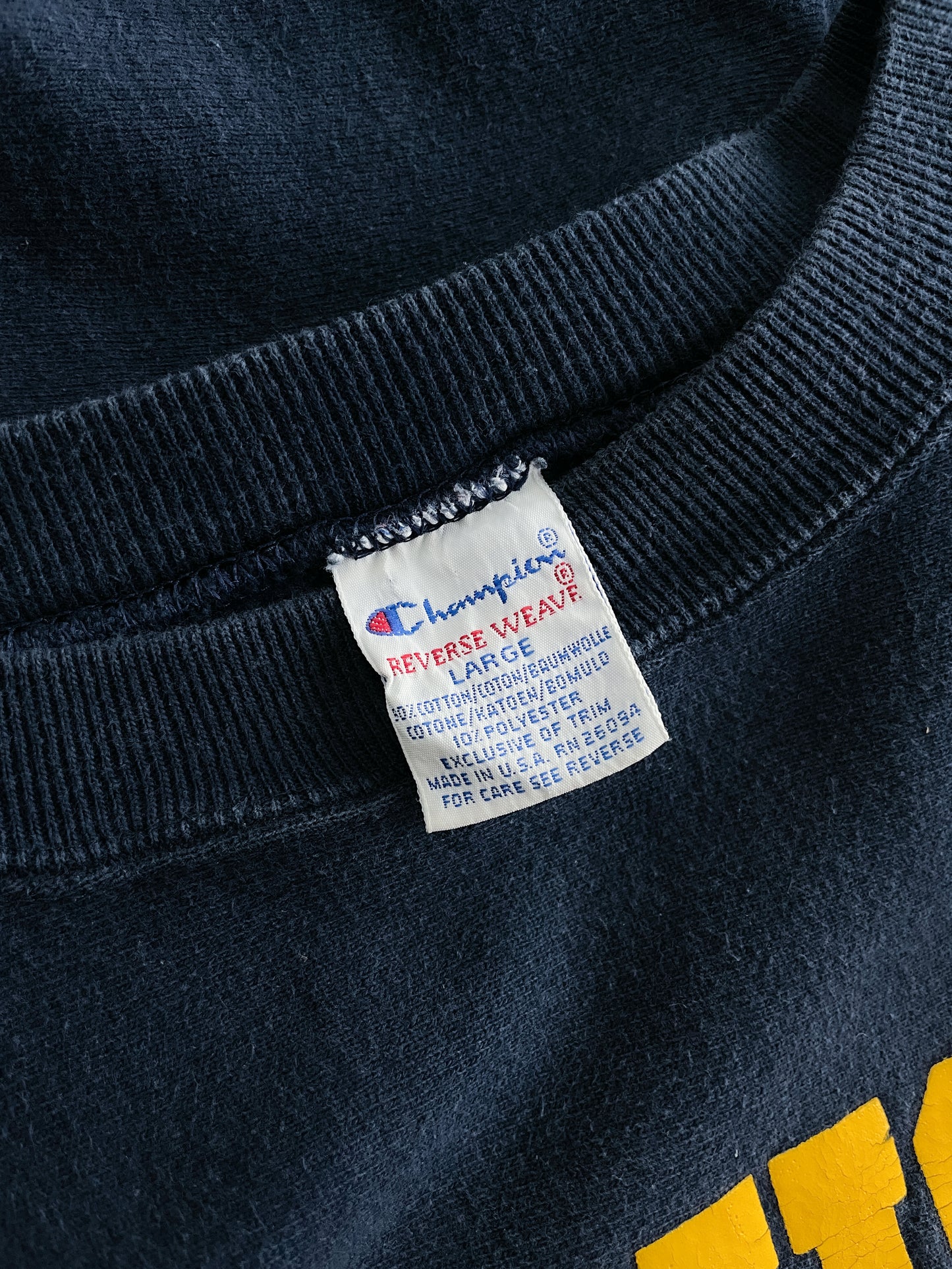 1990's Champion Reverse Weave 'MICHIGAN' Sweatshirt [L]