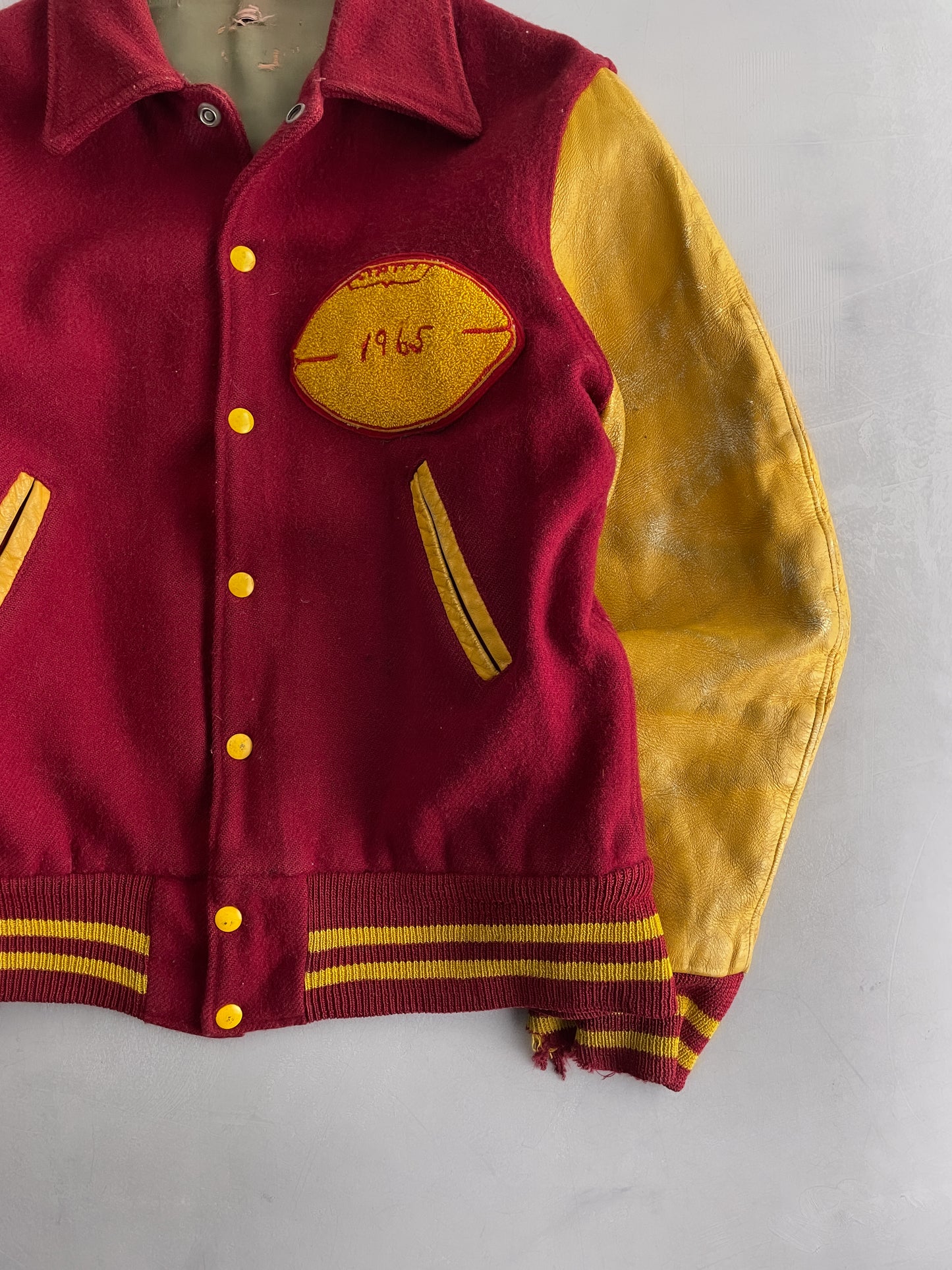 60's New Brighton Lions Varsity Jacket [L]