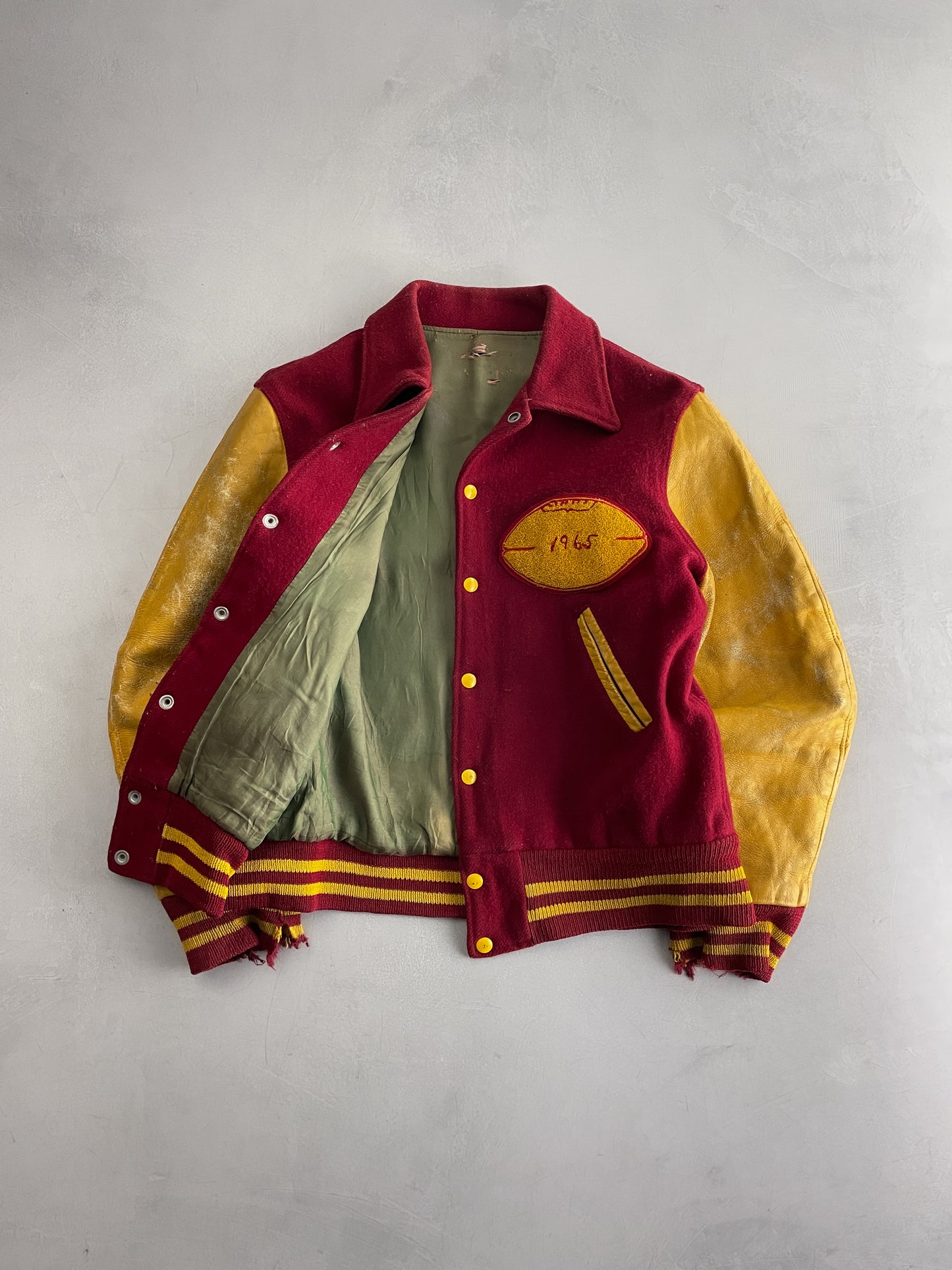 60's New Brighton Lions Varsity Jacket [L]