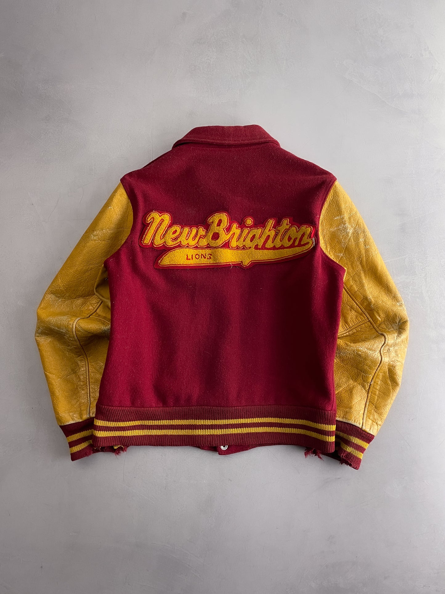 60's New Brighton Lions Varsity Jacket [L]