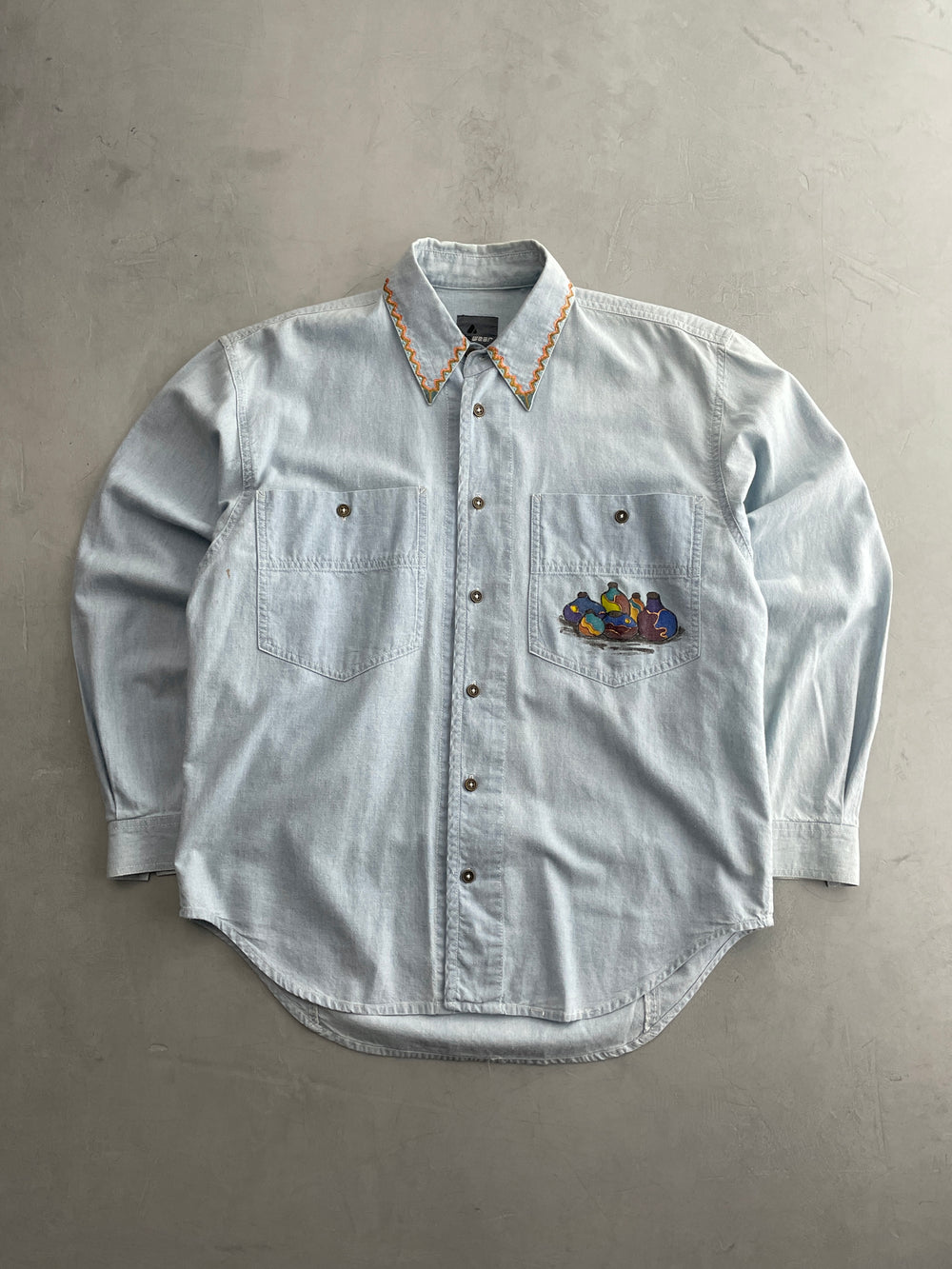 Hand-Painted Chambre Shirt [L]