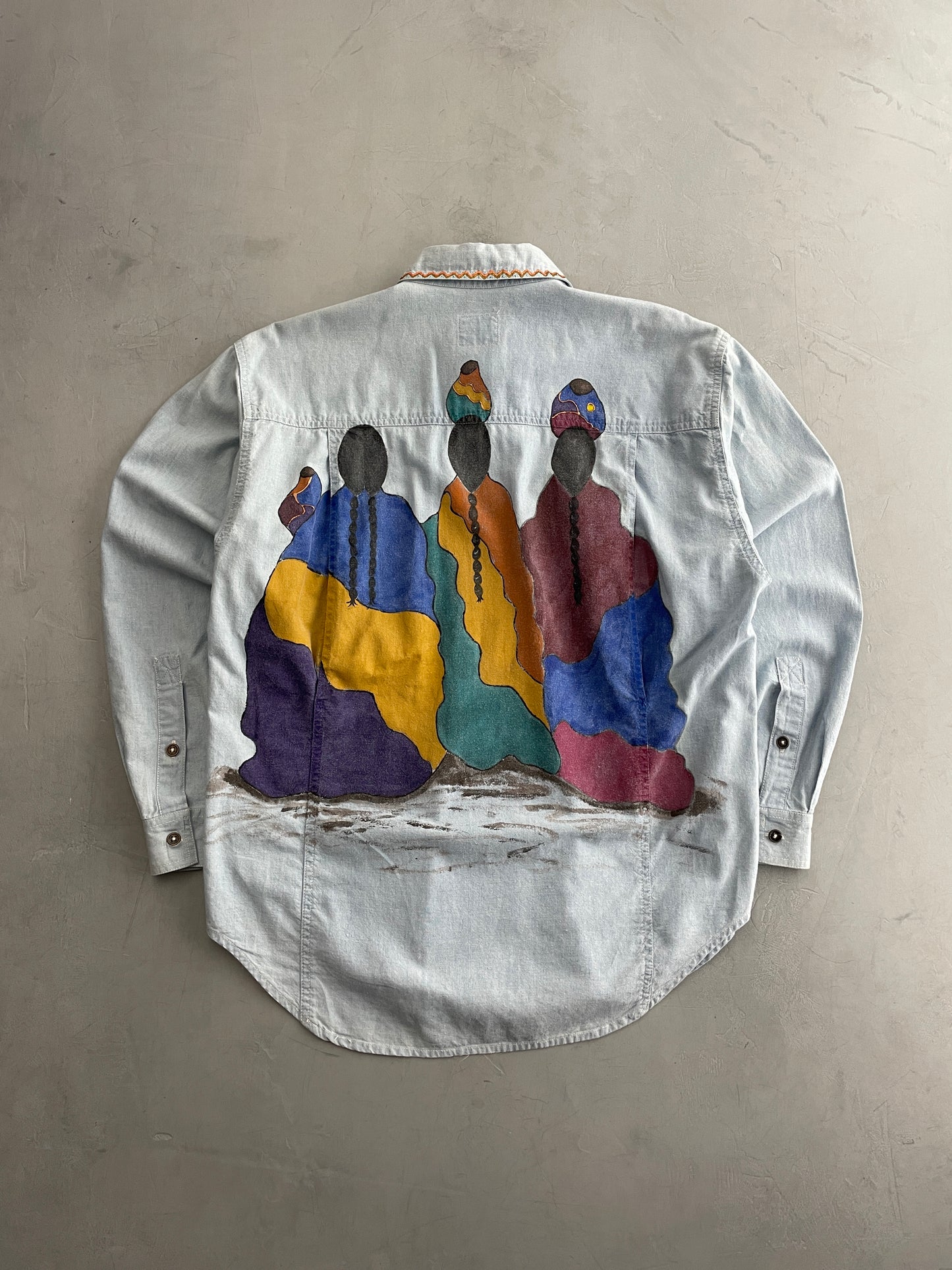Hand-Painted Chambre Shirt [L]