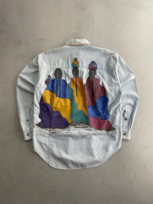 Hand-Painted Chambre Shirt [L]