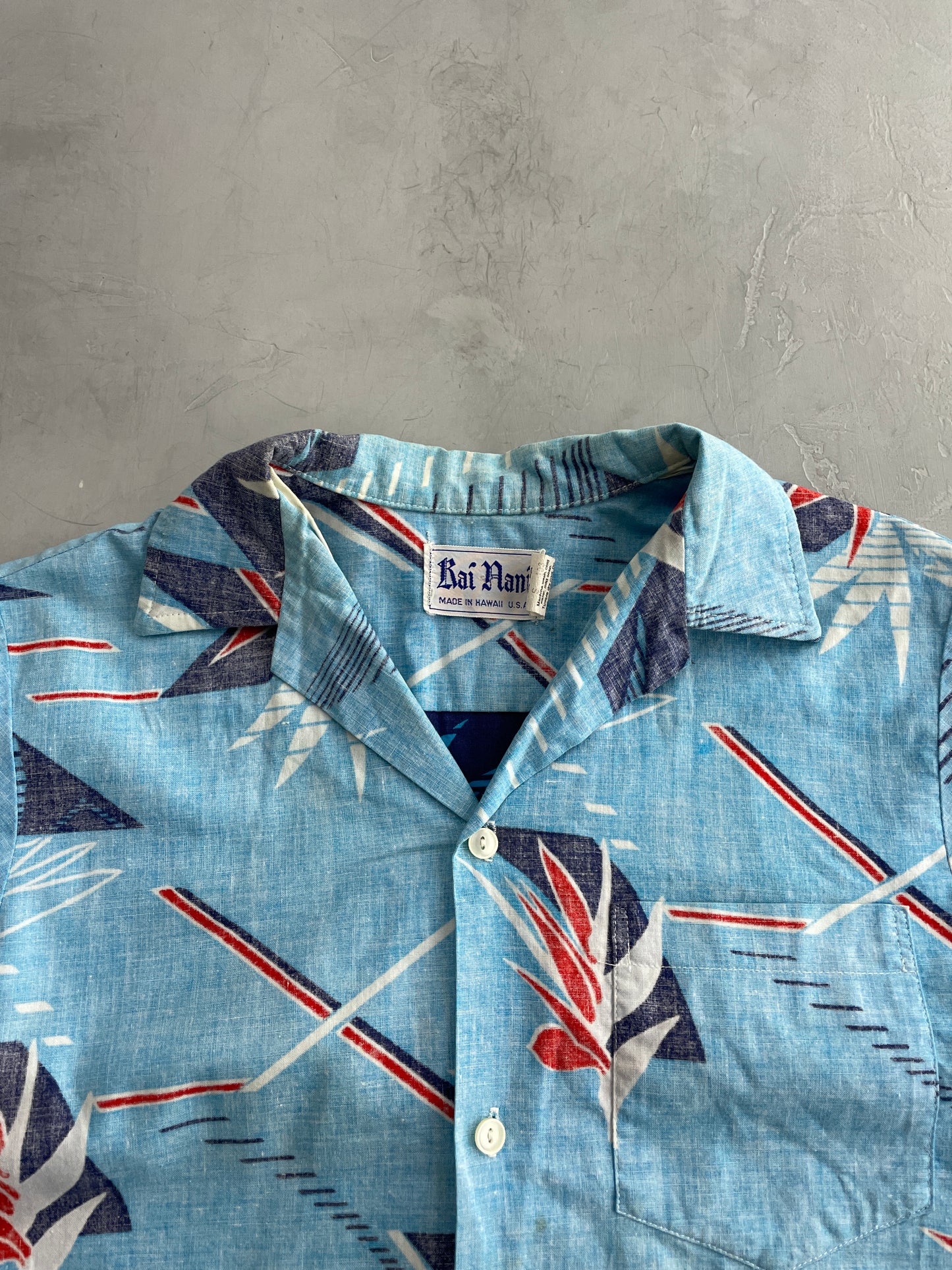50/60's Selvage Rai Nani Hawaiin Shirt [S]