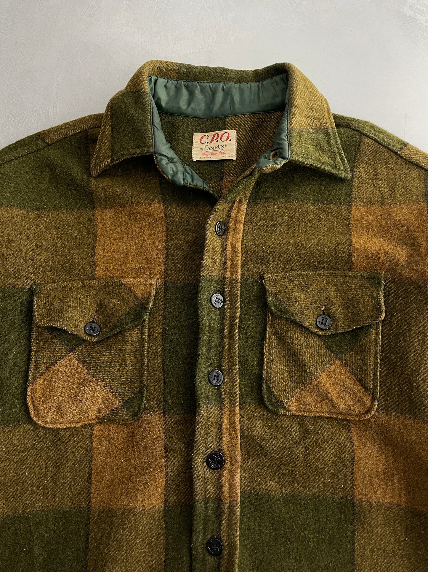 60's C.P.O. Wool Overshirt [L]