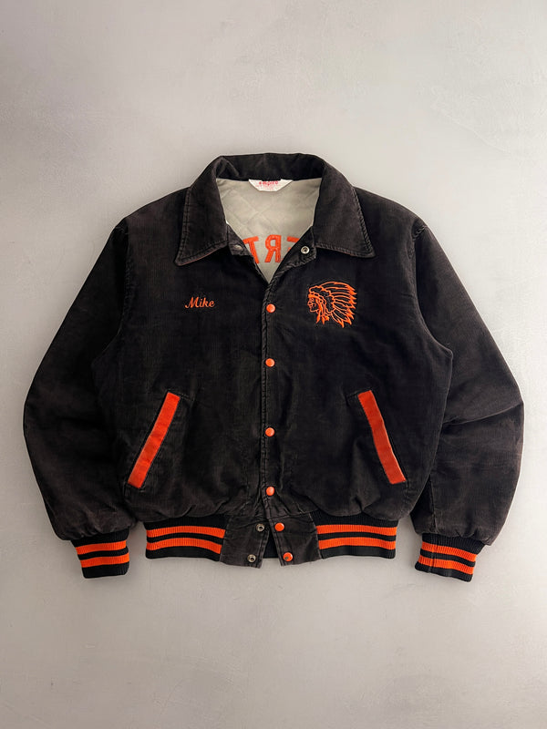 70's Watertown Indians Baseball Jacket [L]