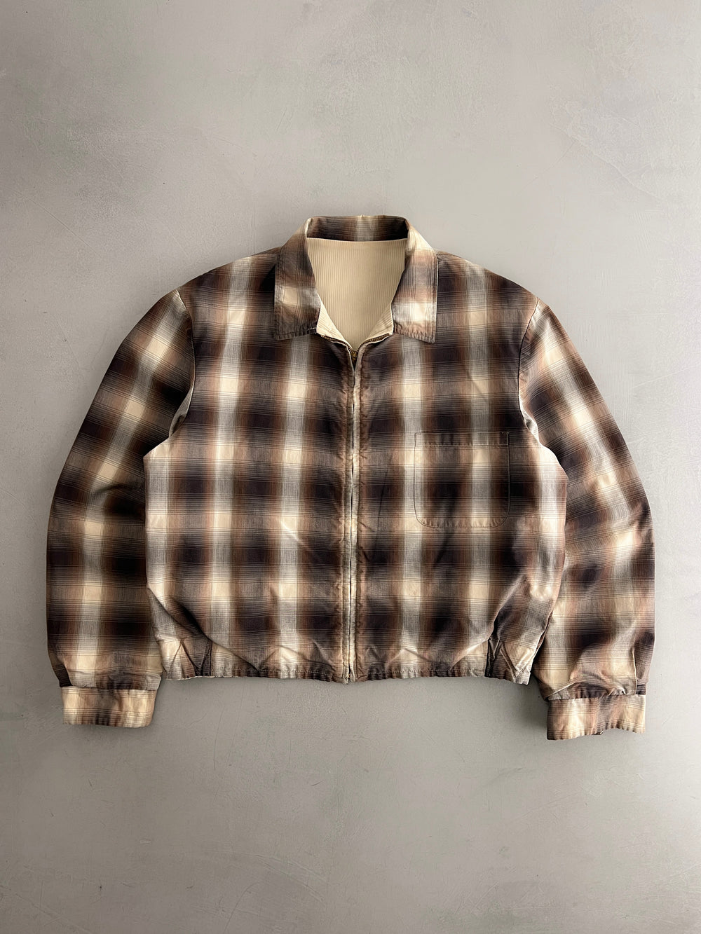 60's McGregor Reversible Plaid Jacket [M/L]