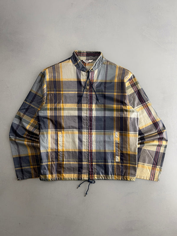 70's Campus Madras Windbreaker [L]