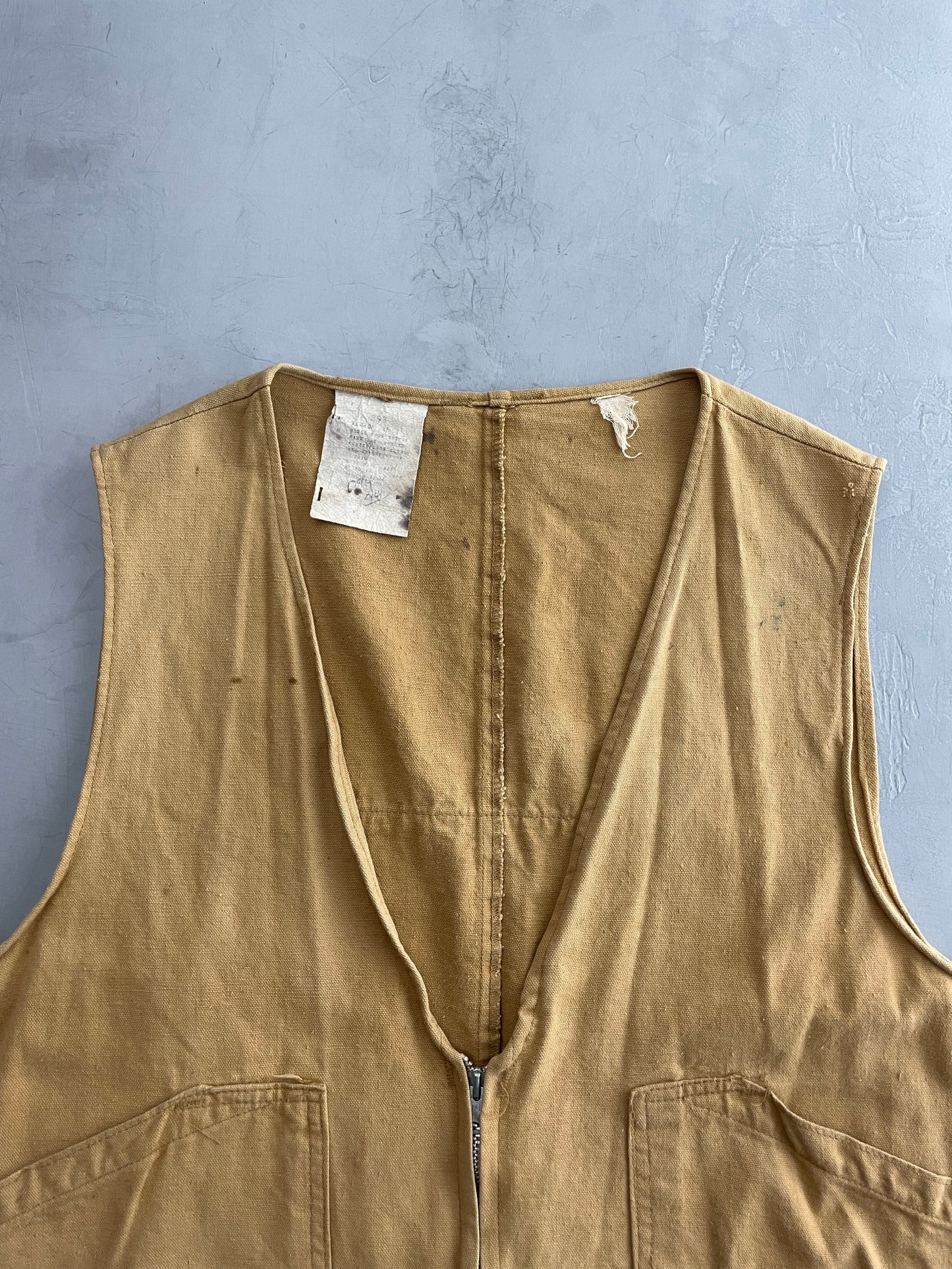 50's Duck Cloth Hunting Vest [XL]
