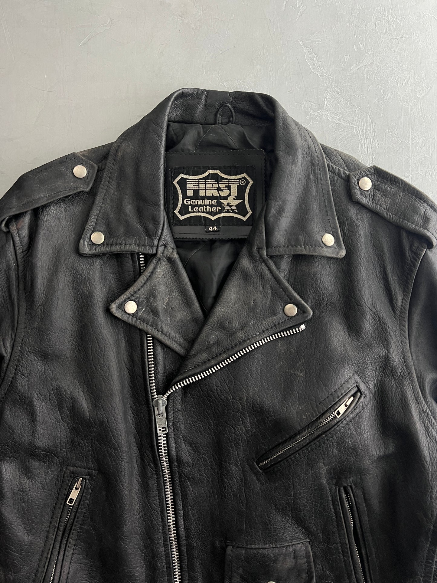 '94 Airbrush Ozzy 'Doves Revenge' Motocycle Jacket [L]