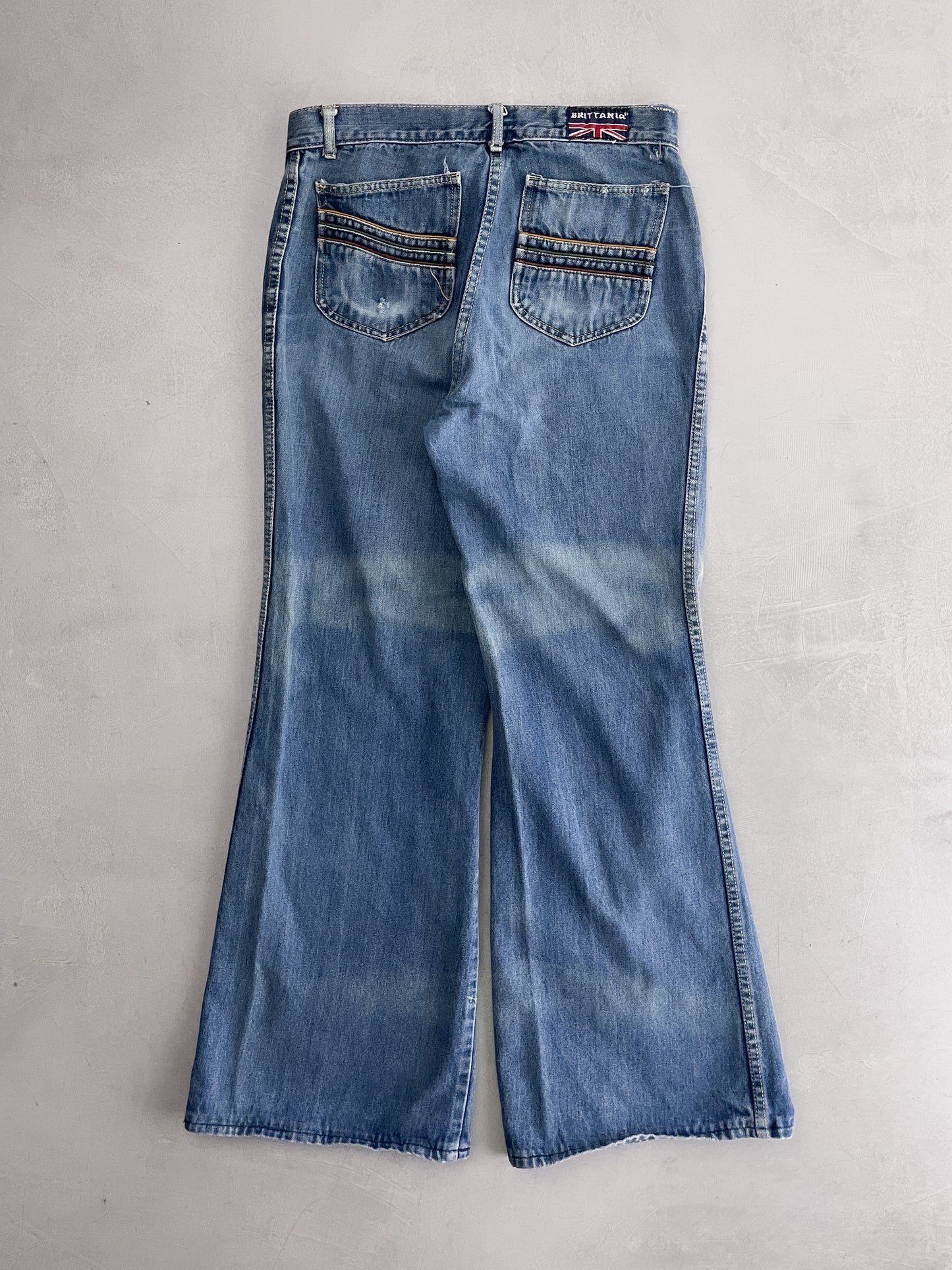 1970's Brittania Denim Flares [30"]