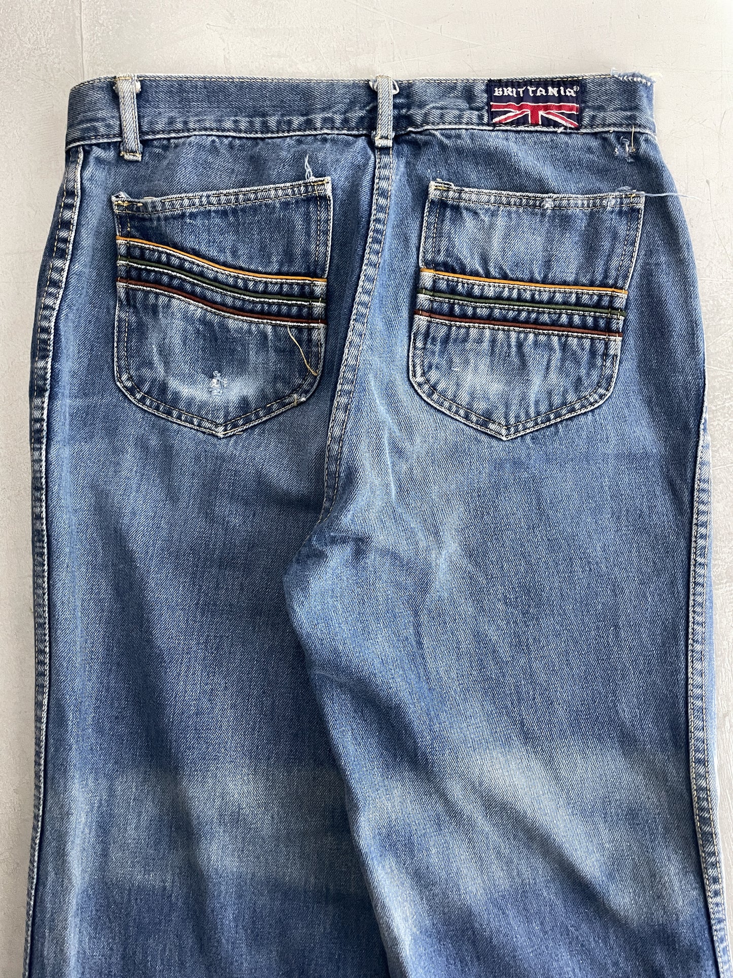 1970's Brittania Denim Flares [30"]