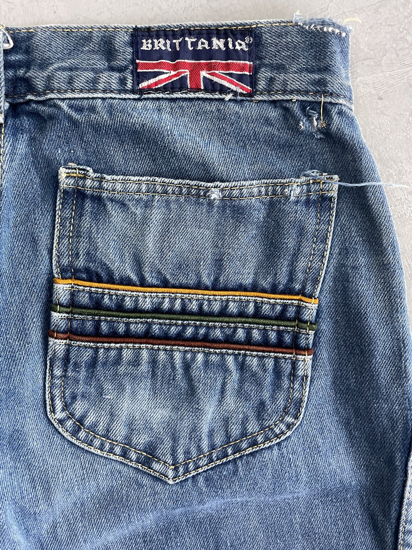 1970's Brittania Denim Flares [30"]