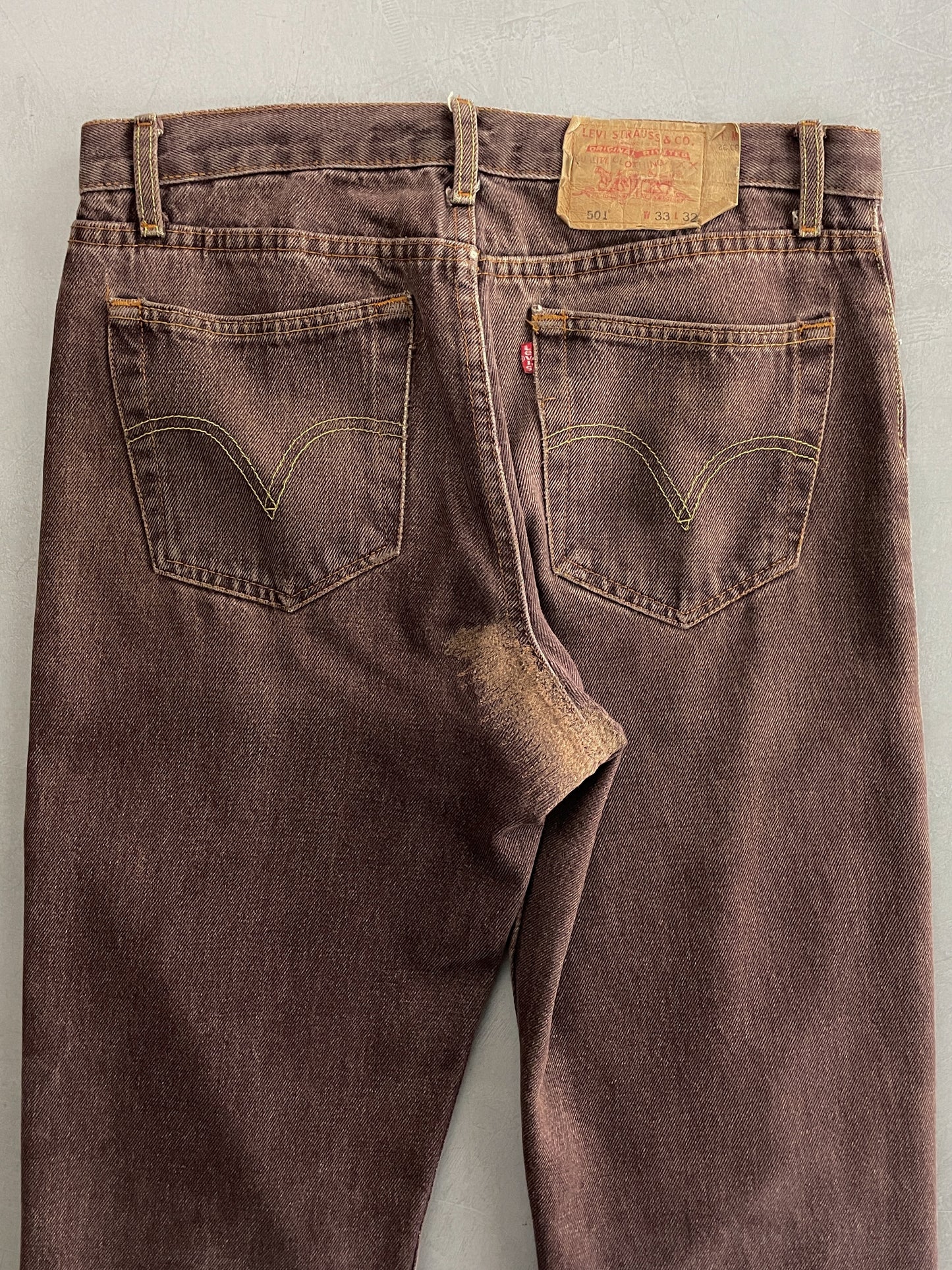 Made in USA Levi's 501's [33"]