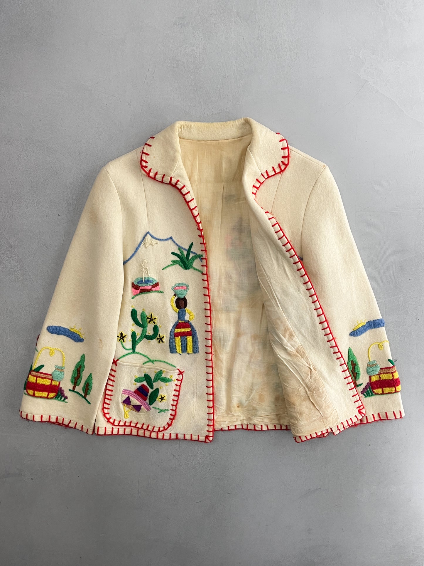 Wool Mexican Folk Jacket [S]