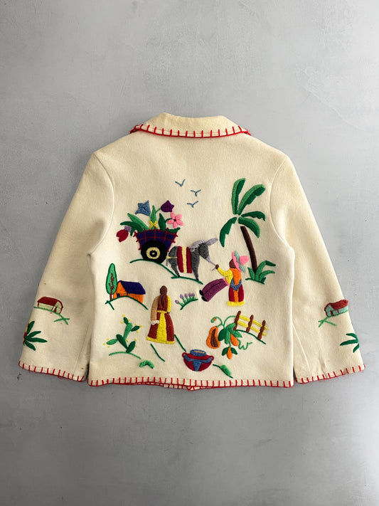 Wool Mexican Folk Jacket [S]