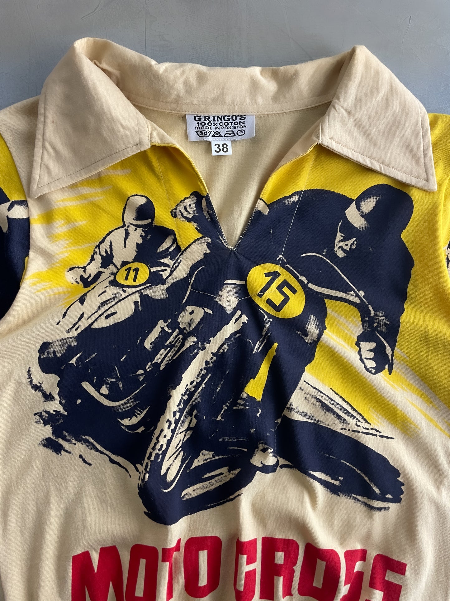 Deadstock 70's Motor-Cross Shirt [S/M]