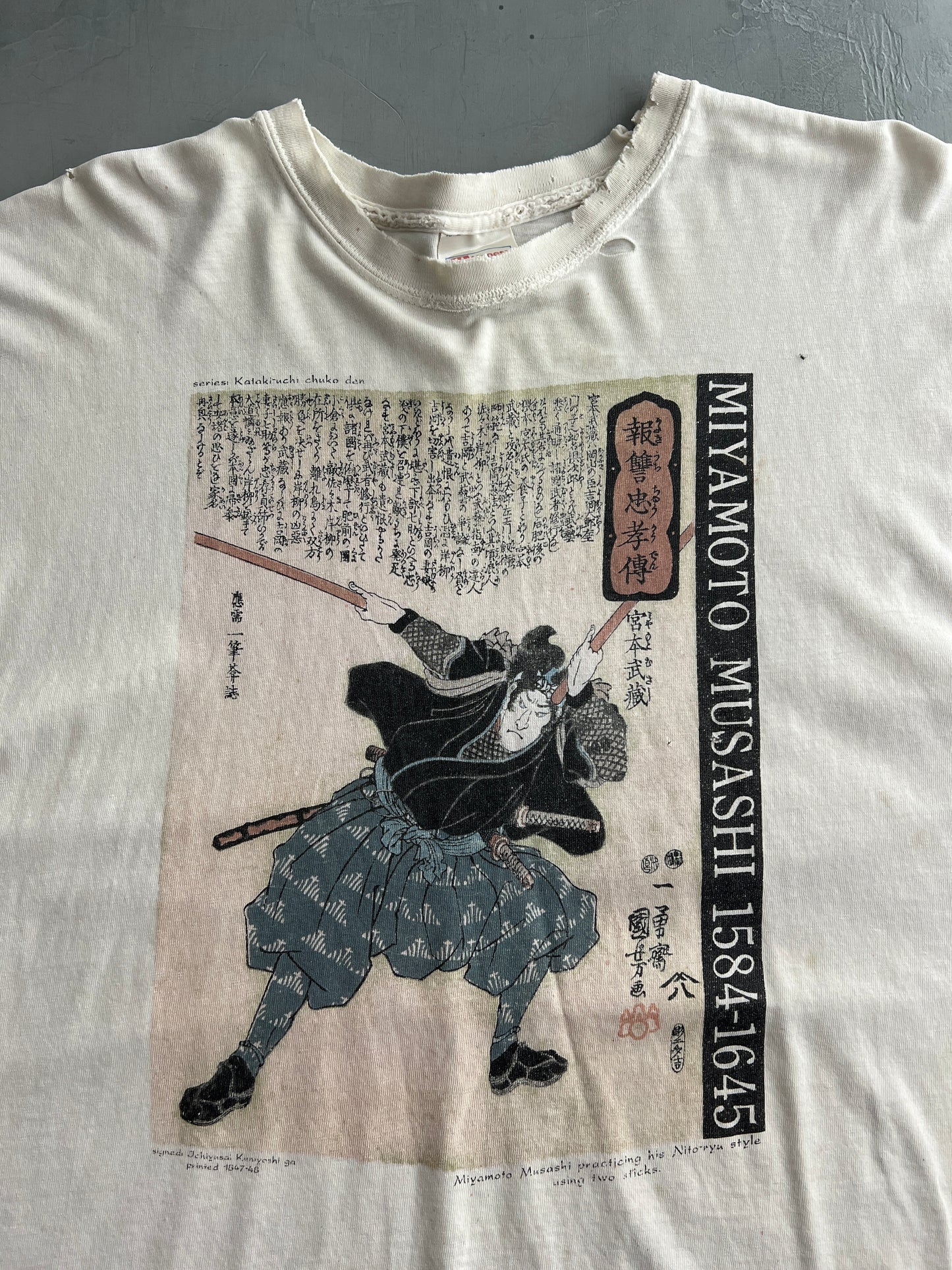 Thrashed Miyamoto Musashi Tee [XL]