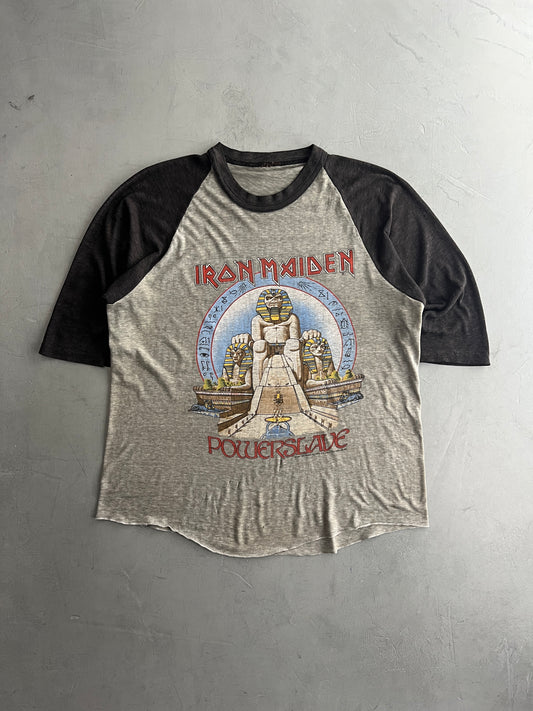 '84 Iron Maiden 'Powerslave' Raglan Tee [L/XL]
