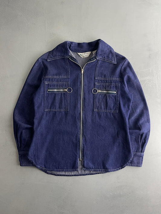 70's Denim Zip Jacket [S]