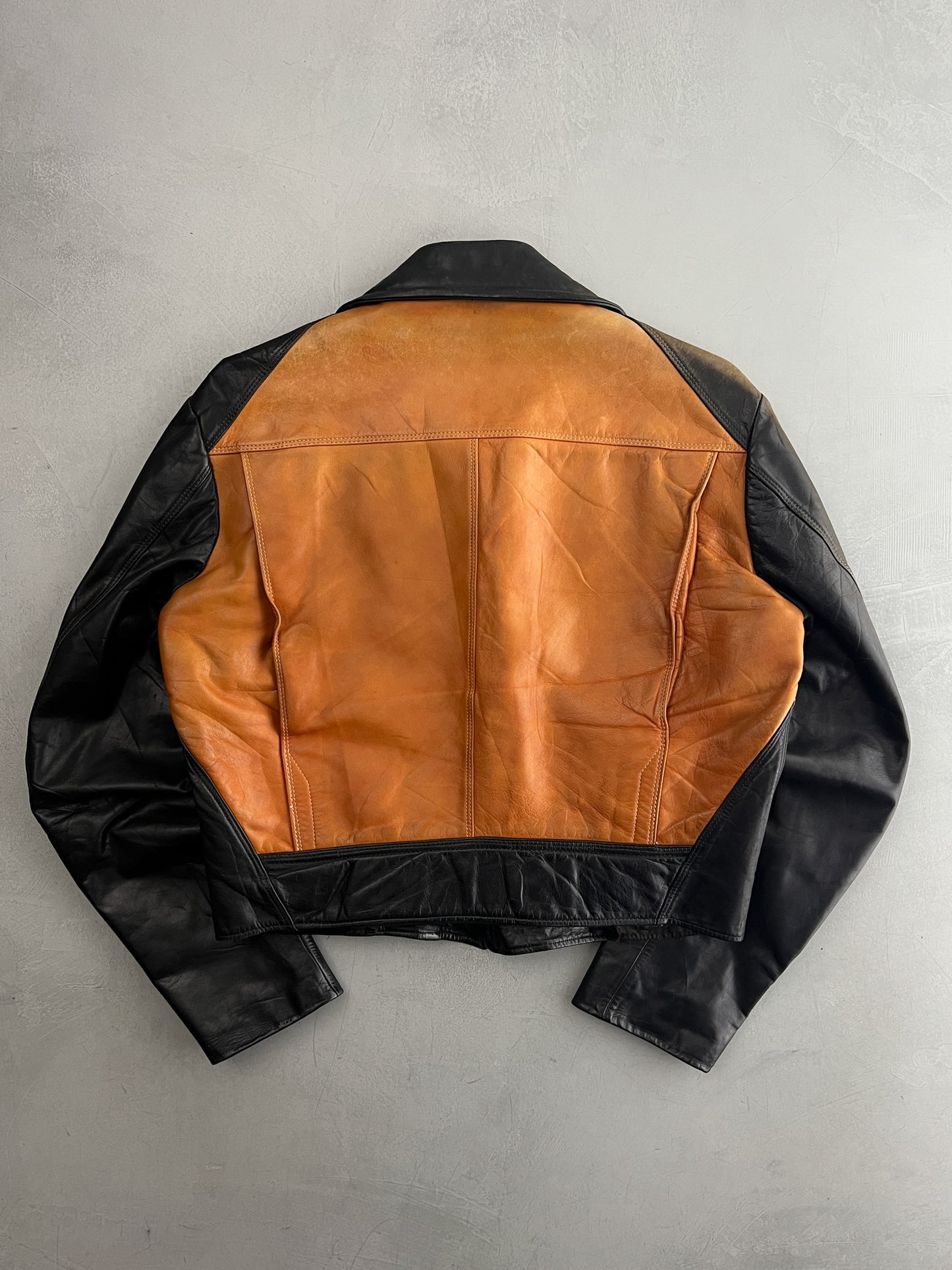 60's Two-Tone California Leather Jacket [L]