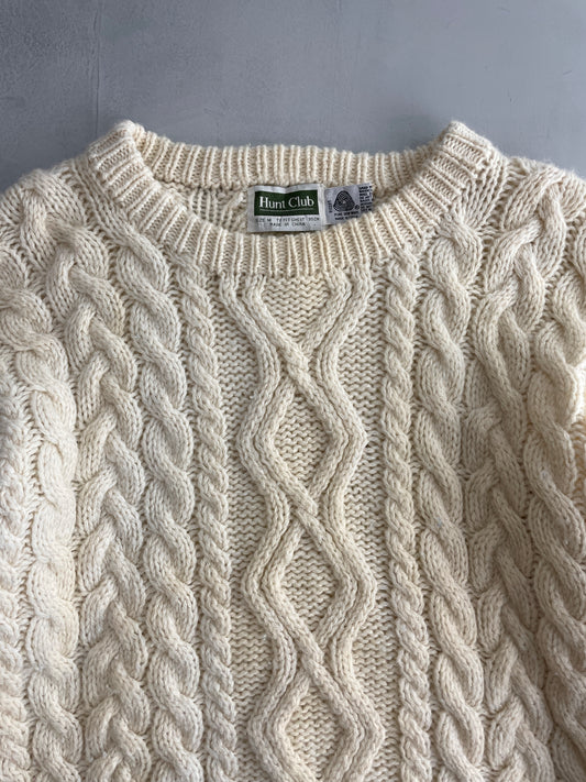 Hunt Club Cable Knit Sweater [L]