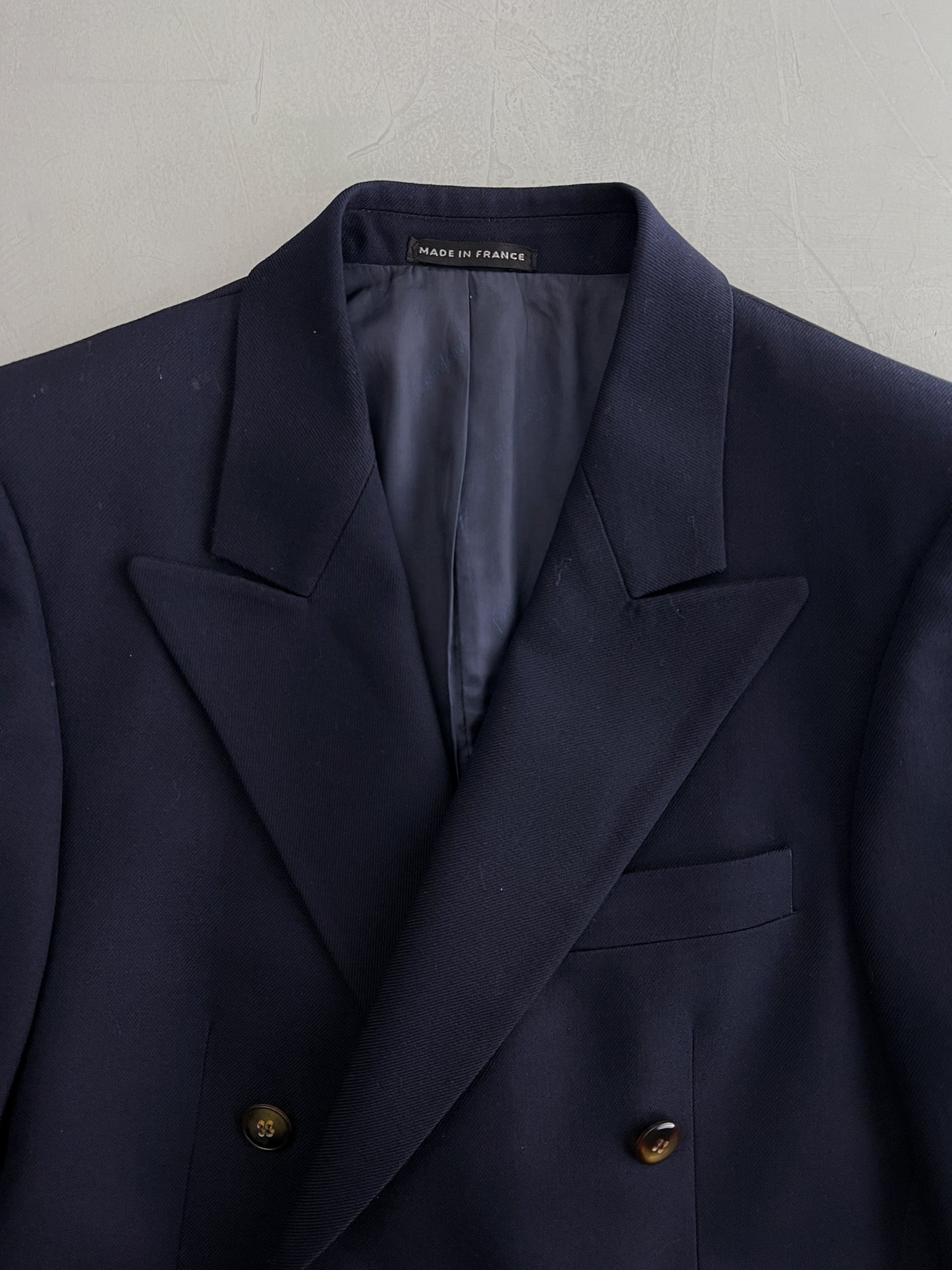 Vintage YSL Double Breasted Wool Twill Blazer [M]