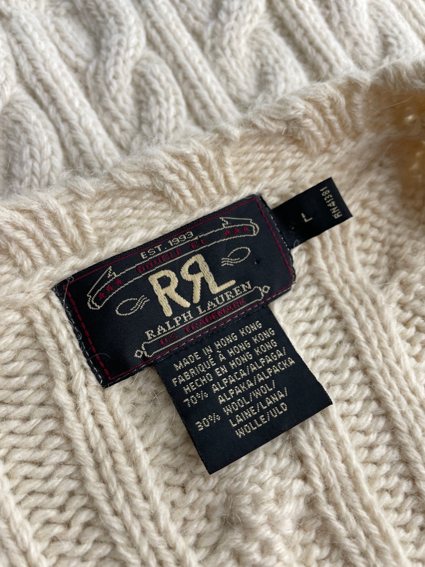 RRL Cable Knit Sweater [XL]