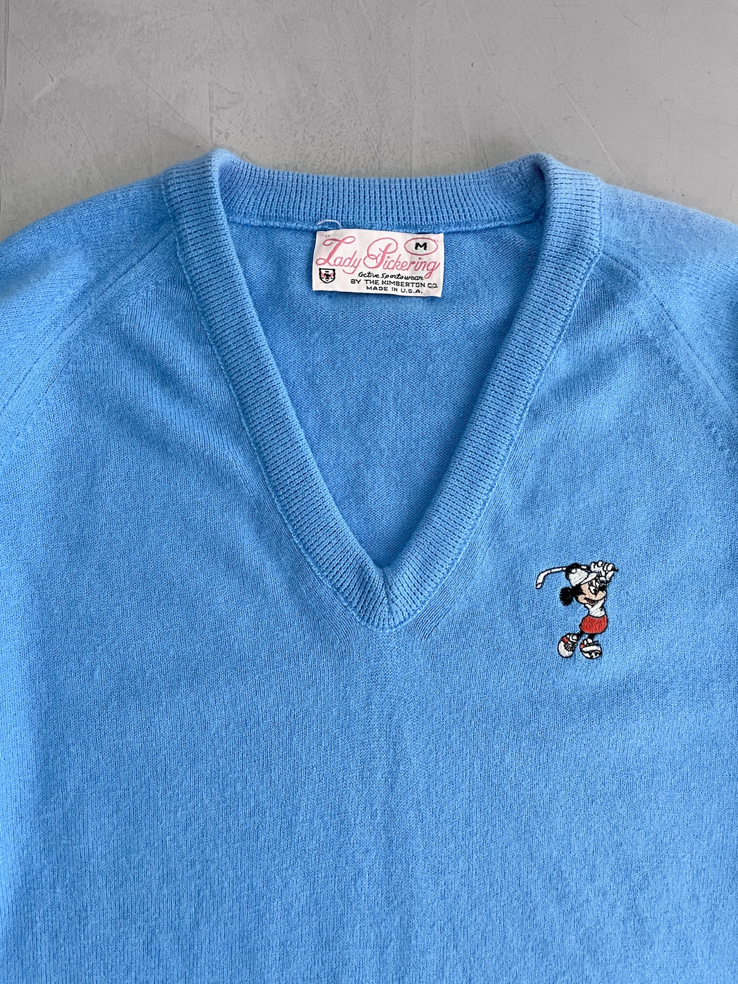 1960's Mickey Mouse Golf Sweater [M]