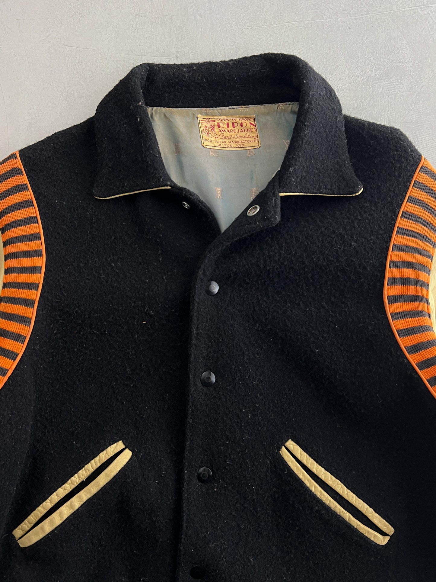 50's Carl Doehling 'Ripon' Lettermen Jacket [M]