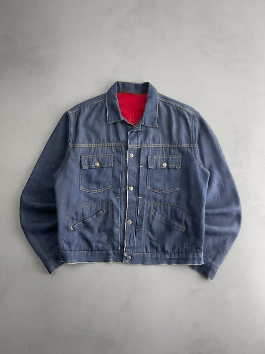 Sun-Faded Ranch Craft Denim Jacket  [M]