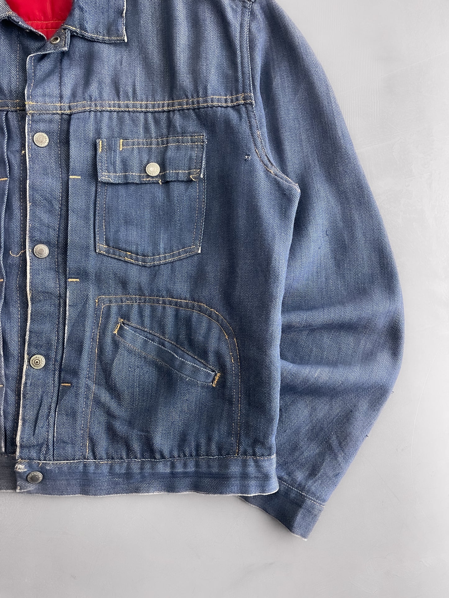 Sun-Faded Ranch Craft Denim Jacket  [M]