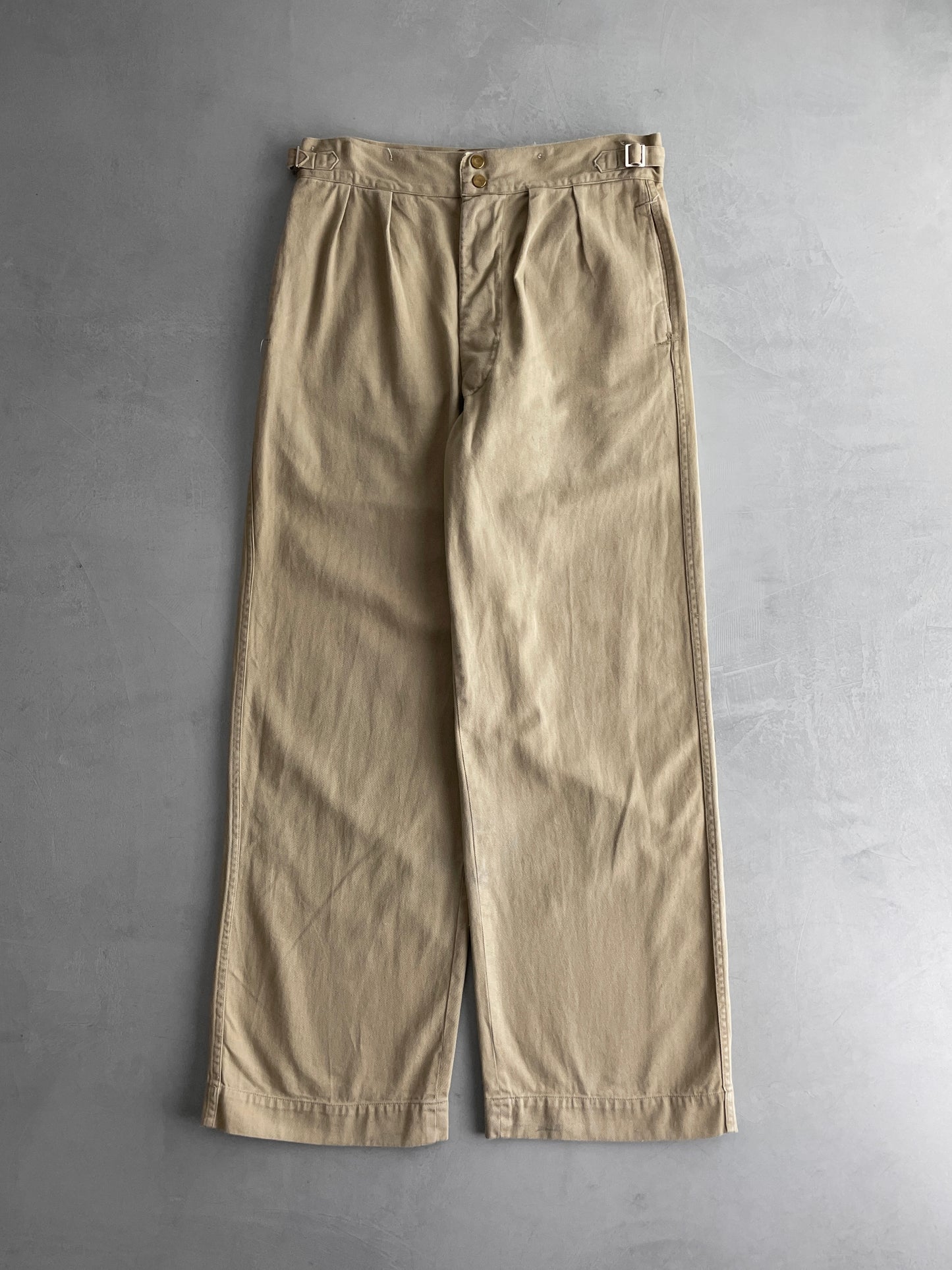 50's Aus Military Press Stud Pants [32"]