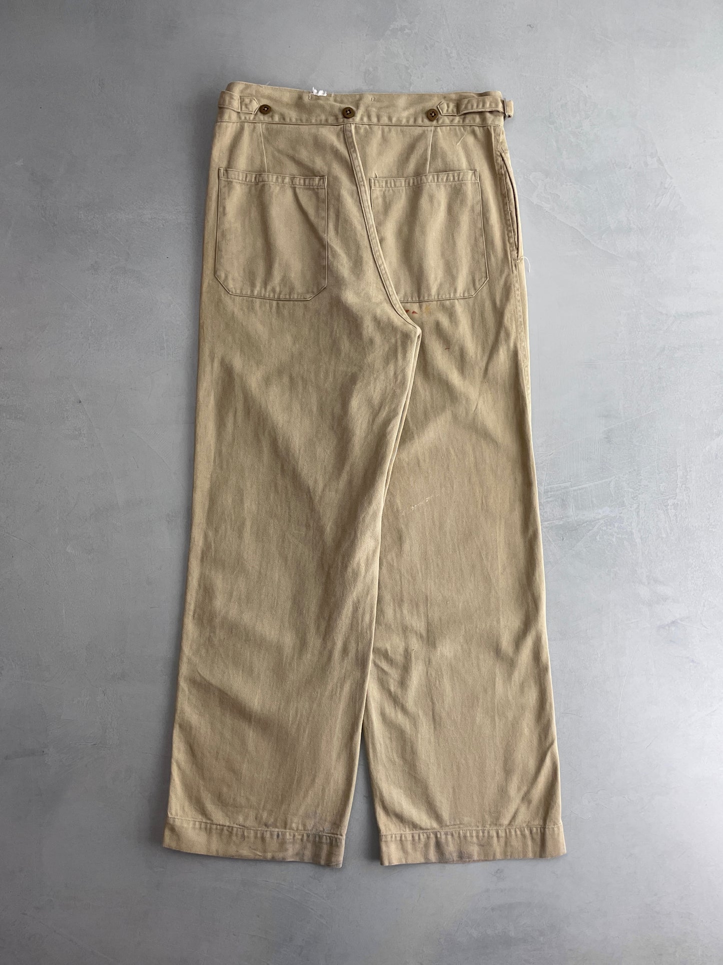 50's Aus Military Press Stud Pants [32"]