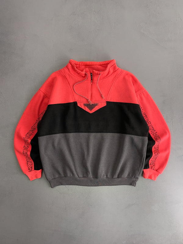 1990's 1/4 Zip Sweatshirt [S]