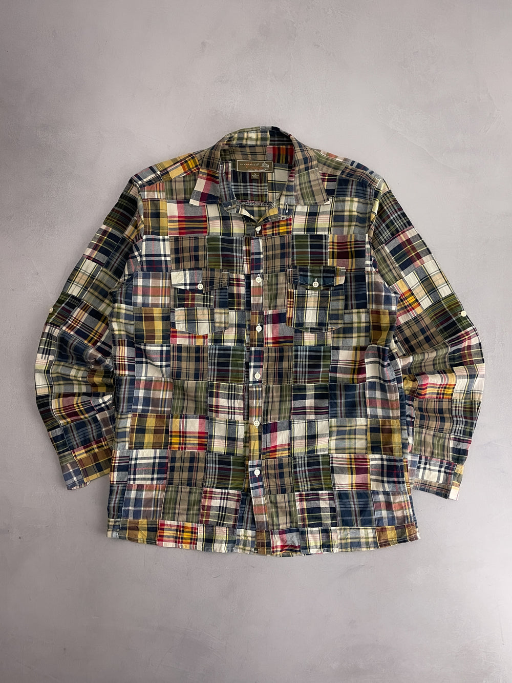 Siegfried Plaid Patchwork Shirt [L]