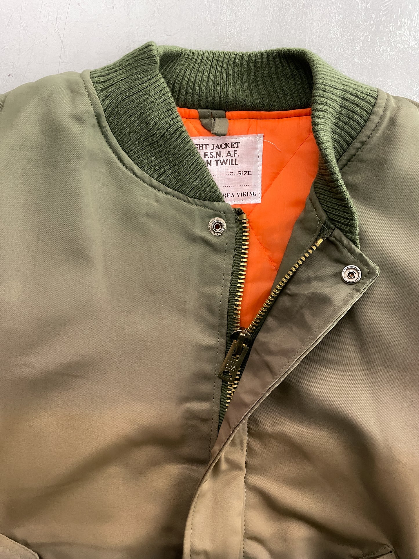 Sun-Faded MA-1 Flight Jacket [L]