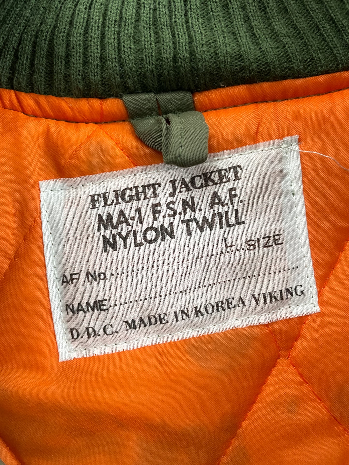 Sun-Faded MA-1 Flight Jacket [L]