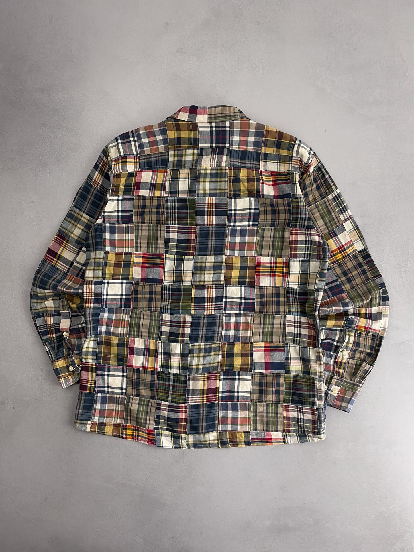 Siegfried Plaid Patchwork Shirt [L]