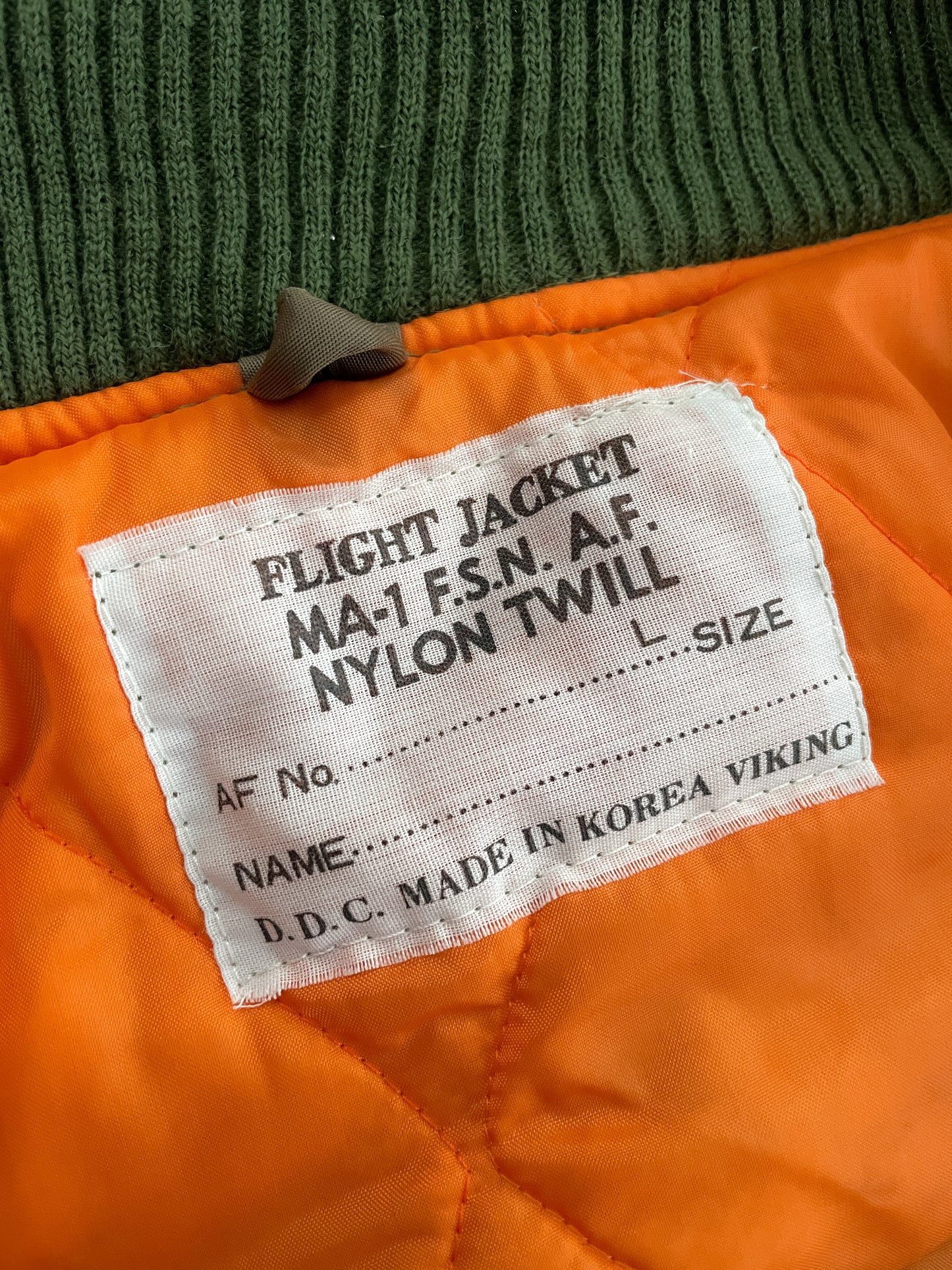 Sun-Faded MA-1 Flight Jacket [L]