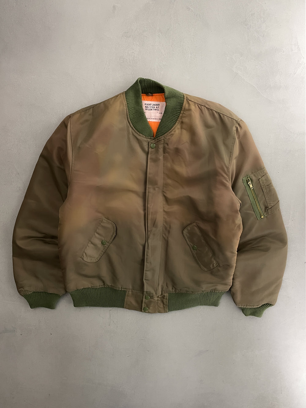 Sun-Faded MA-1 Flight Jacket [L]