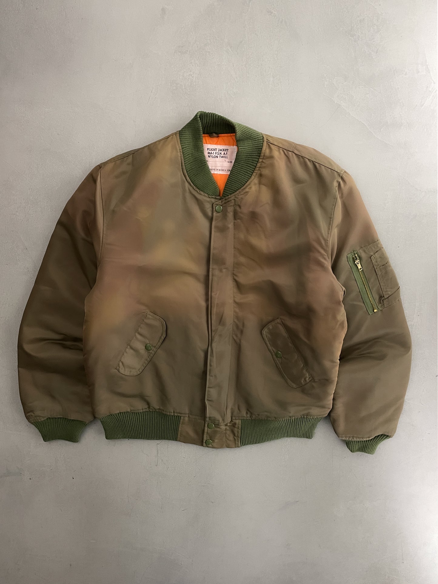 Sun-Faded MA-1 Flight Jacket [L]