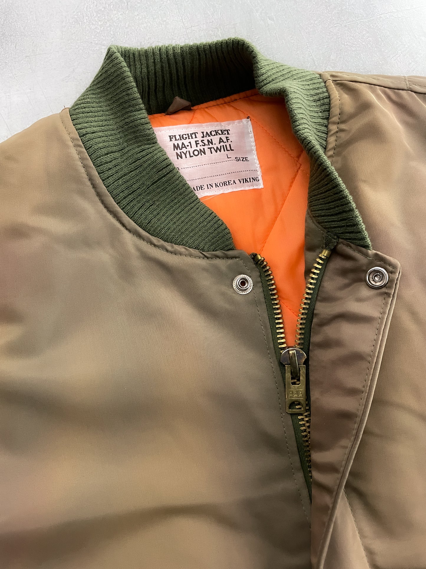 Sun-Faded MA-1 Flight Jacket [L]